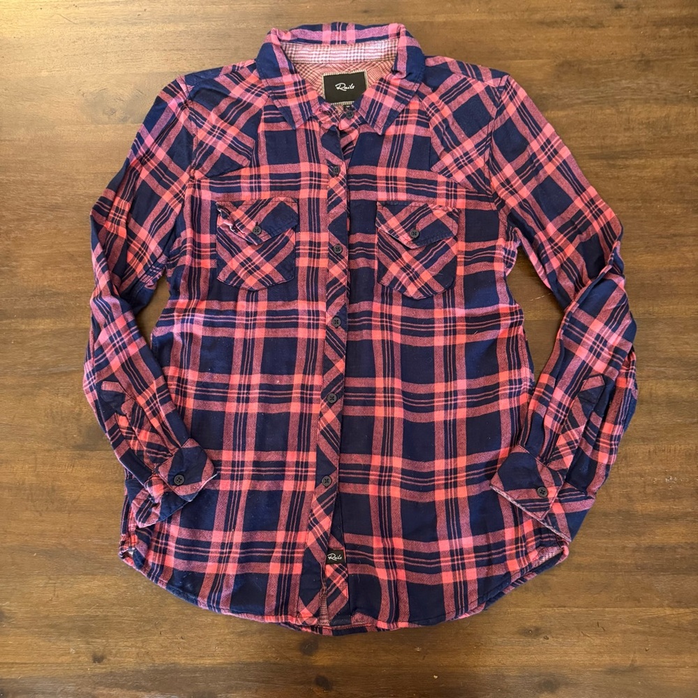 Rails Red and Blue Checkered Shirt‎